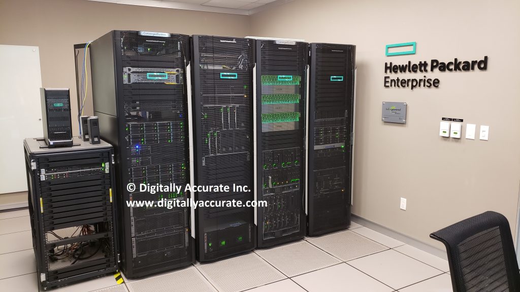 HPe Center of Excellence Datacenter at HPe HQ Toronto, Ontario