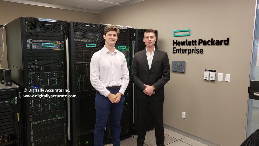 Stephen Wagner at Digitally Accurate Inc. visits HPe CCoE Data center