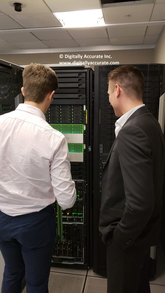 Stephen Wagner at Digitally Accurate Inc. visits HPe CCoE Data center