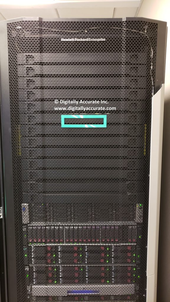 HPe Rack at HPe CCoE Data center