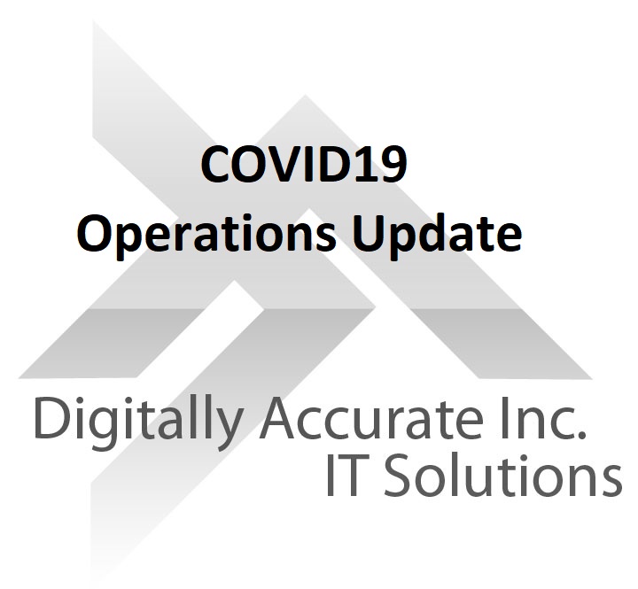 COVID19 Operations Update